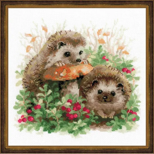 Igel in Preiselbeeren SR1469