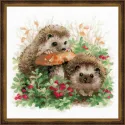 Igel in Preiselbeeren SR1469