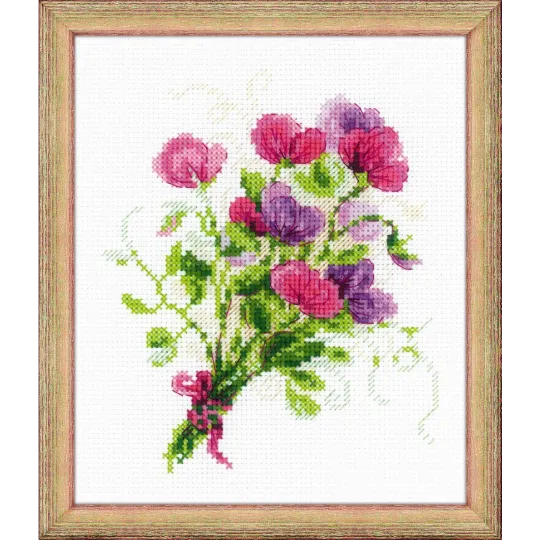 Bouquet avec pois de senteur SR1606