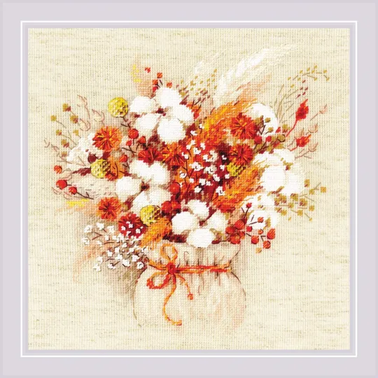 Bouquet avec Lagurus et Coton SR1913