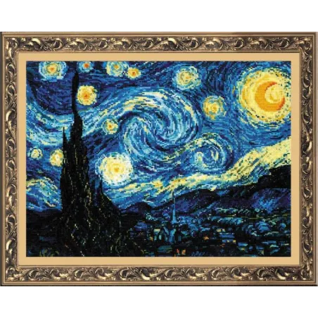 Nuit étoilée d'après le tableau 1088 de Van Gogh