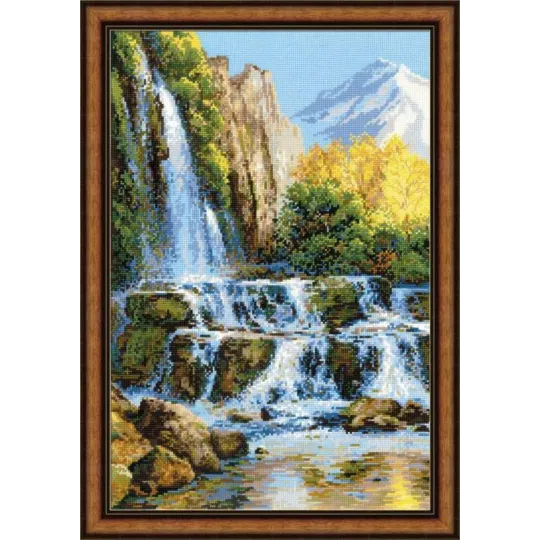 Landschaft mit Wasserfall 1194