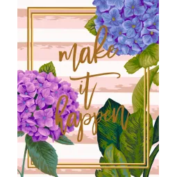 (PROMOTION) Kit peinture par numéro. T007 Make It Happen 40*50