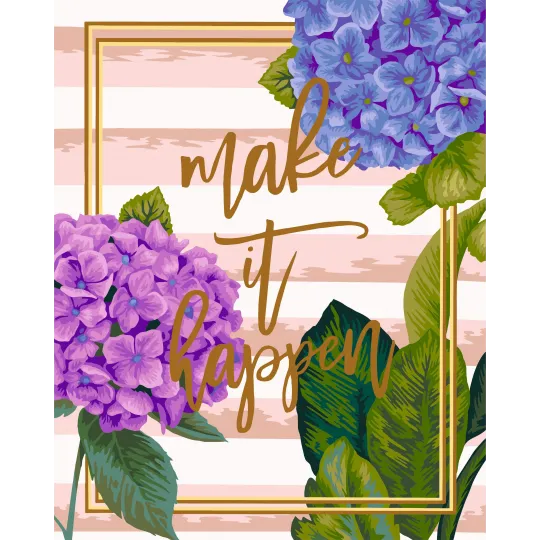 (AKTION) Malen nach Zahlen Set. T007 Make It Happen 40*50
