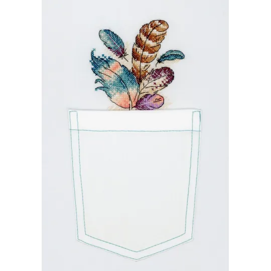 Kit de point de croix sur toile hydrosoluble Bouquet aérien SV-243