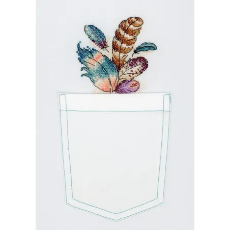 Wasserlöslicher Canvas Kreuzstich-Set Luftiges Bouquet SV-243