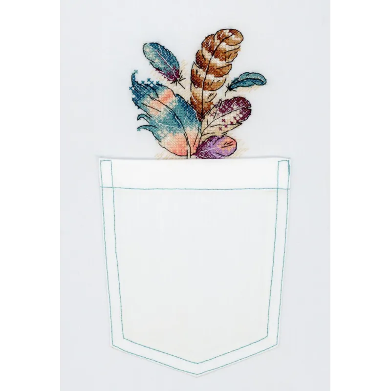 Wasserlöslicher Canvas Kreuzstich-Set Luftiges Bouquet SV-243