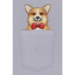 Kit de point de croix sur toile soluble Ginger Gentleman SV-244
