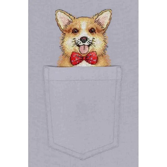 Water-soluble canvas cross sitch kit Ginger Gentleman SV-244