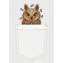 Kit de point de croix sur toile soluble dans l'eau Hibou curieux SV-245