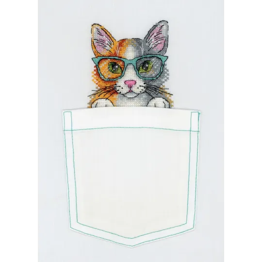 Kit point de croix sur toile soluble à l'eau Fluffy Wisehead SV-247