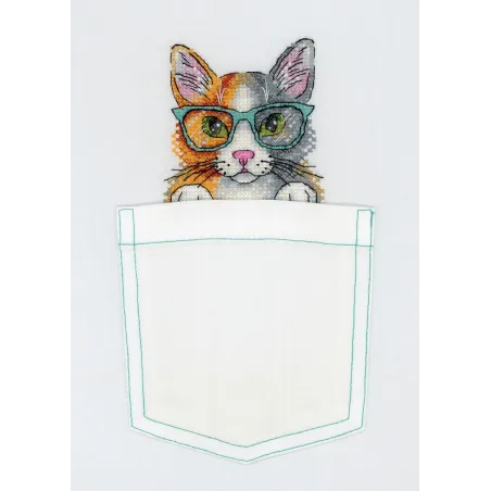 Kit point de croix sur toile soluble à l'eau Fluffy Wisehead SV-247
