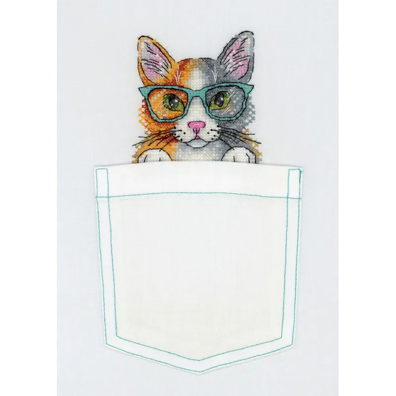 Kit point de croix sur toile soluble à l'eau Fluffy Wisehead SV-247