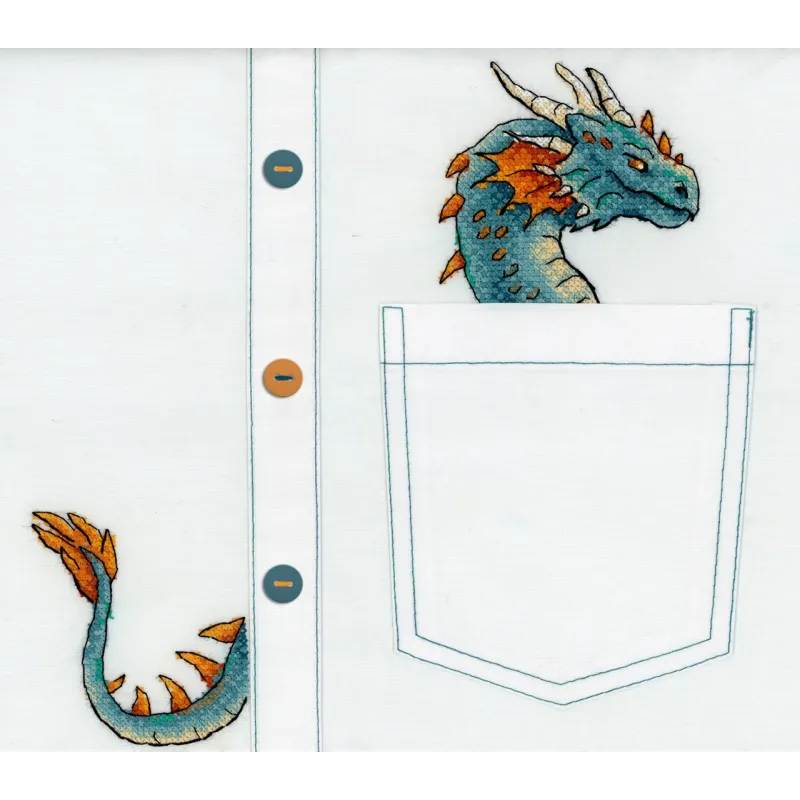 Water-soluble canvas cross sitch kit Noble Dragon SV-252