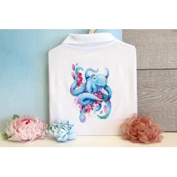 Wasserlösliches Canvas Cross Stitch Kit Oktopus SV-548