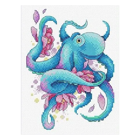 Wasserlösliches Canvas Cross Stitch Kit Oktopus SV-548