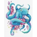 Wasserlösliches Canvas Cross Stitch Kit Oktopus SV-548