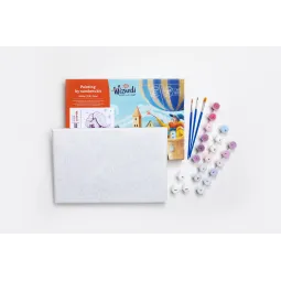 Kit de peinture par numéros Wizardi. Reine d'hiver 29,7x21cm WA4101