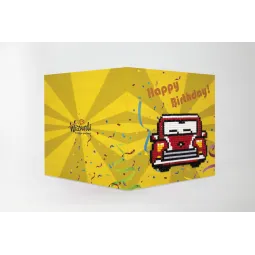 Joyeux Anniversaire (Voiture Rétro) WC0275