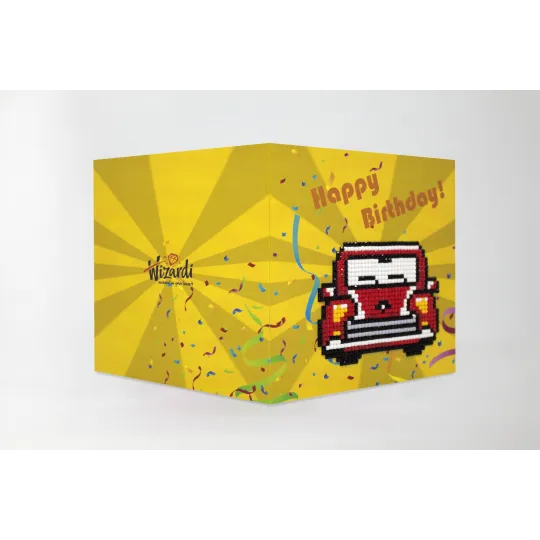 Alles Gute zum Geburtstag (Retro Car) WC0275