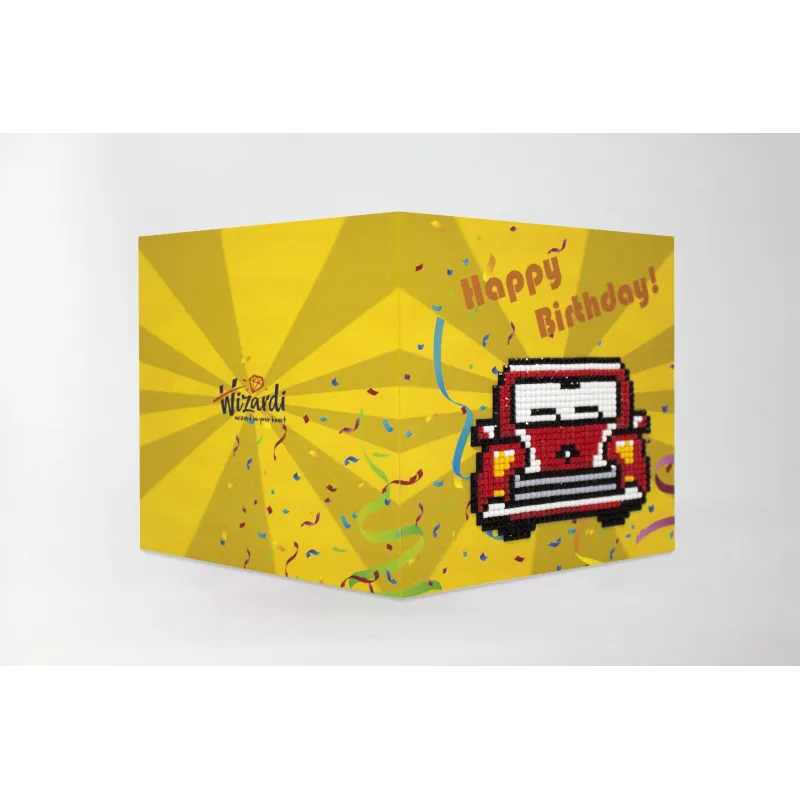 Alles Gute zum Geburtstag (Retro Car) WC0275