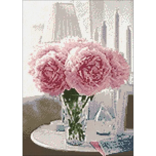 Pivoines douces 27*38 cm WD002