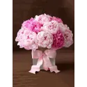 (D) Peonies with Ribbon 27*38 cm WD003