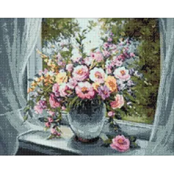 (D) Bouquet de fenêtre 48*38 cm WD006