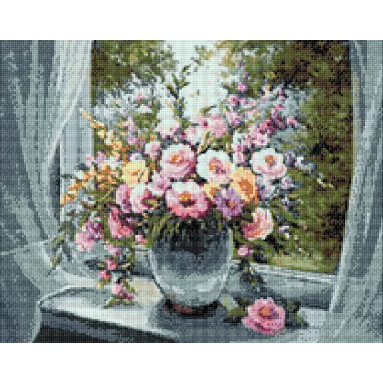 (D) Fensterstrauß 48 * 38 cm WD006