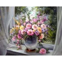 (D) Bouquet de fenêtre 48*38 cm WD006