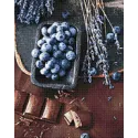 IŠPARDAVIMAS (nebegaminamas) Šokoladas ir mėlynės 38*48 cm WD046