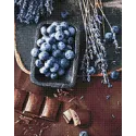 SALE (Discontinued) Chocolate and Blueberries 38*48 cm WD046