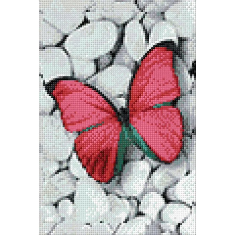 (D) Pink Butterfly 20*30 cm WD054