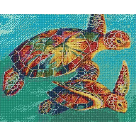 (D) Tortues de mer 48*38 cm WD064