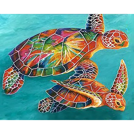 (D) Tortues de mer 48*38 cm WD064