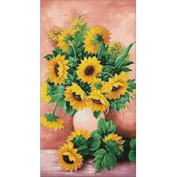 (D) Sonnenblumen in Vase 38*70 cm WD2334
