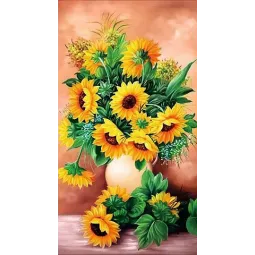 (D) Sunflowers in Vase 38*70 cm WD2334