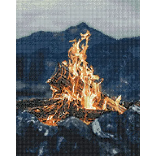 AUSVERKAUF (Abgekündigt) Am Feuer 38*48 cm WD174