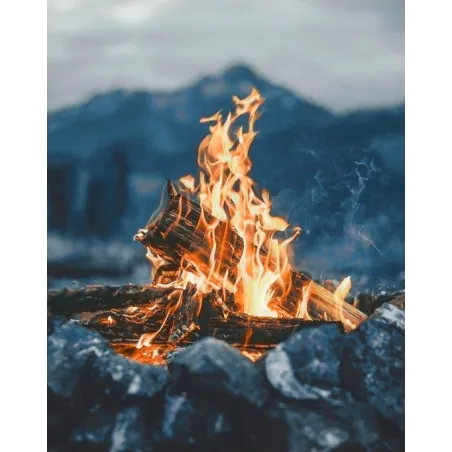 AUSVERKAUF (Abgekündigt) Am Feuer 38*48 cm WD174