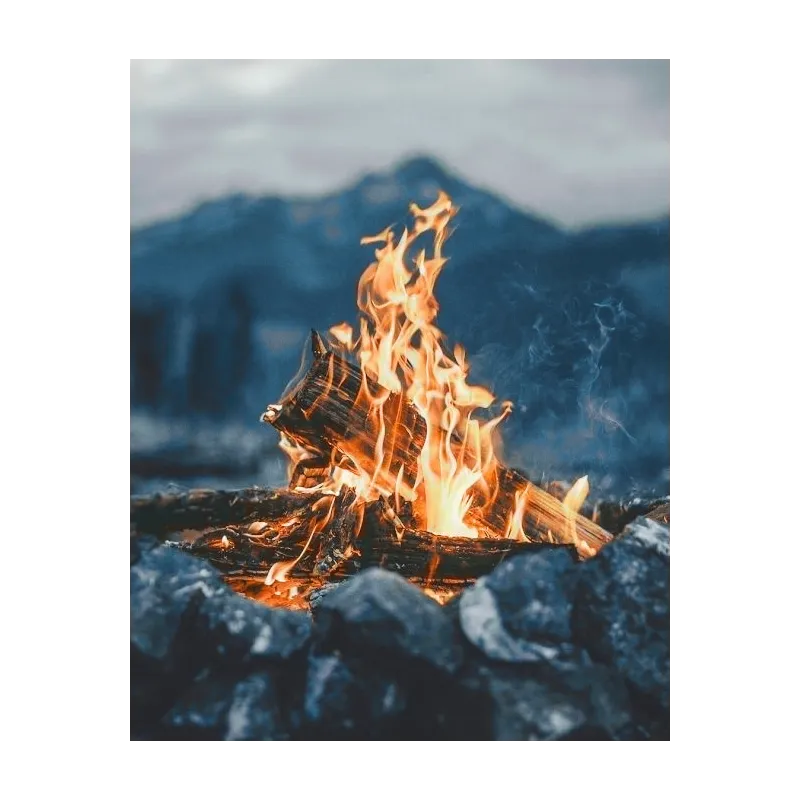 AUSVERKAUF (Abgekündigt) Am Feuer 38*48 cm WD174