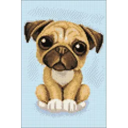 (D) Little Pug 20*30 cm WD190