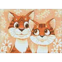 SALE (Discontinued) Cats in Love 38*27 cm WD192