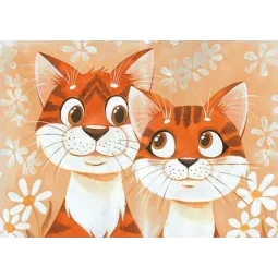 SALE (Discontinued) Cats in Love 38*27 cm WD192