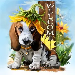 (D) Attente des invités 38*38 cm WD2340