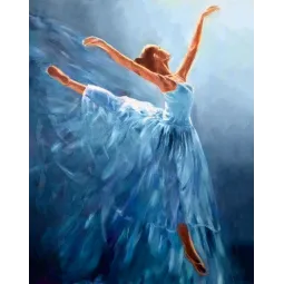 Mėlyna balerina 38*48 cm WD2343