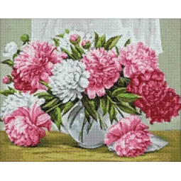 (D) Lebhafte Pfingstrosen 48*38 cm WD2352