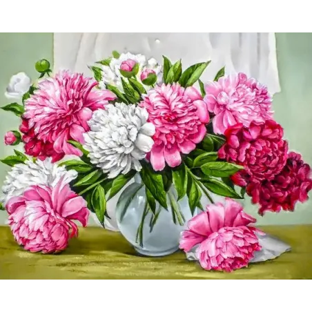 (D) Vibrant Peonies 48*38 cm WD2352