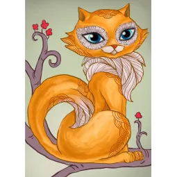 IŠPARDAVIMAS (Panaikintas) Išmintinga Kitty  27 х 38 cm WD203