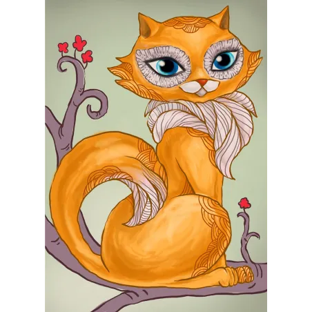 SOLDES (abandonné) Wise Kitty 27 х 38 cm WD203