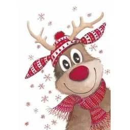 (D) Weihnachtshirsch 20*30 cm WD109